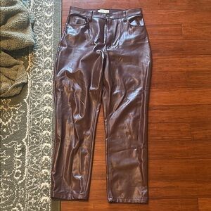 Abercrombie &Fitch Faux Leather Pants size 12/31